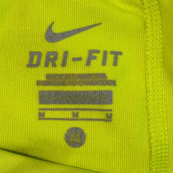 Nike Dri-Fit Skort Womens M Neon Yellow Gray Athletic Flowy Tennis Athleisure - Picture 4 of 6